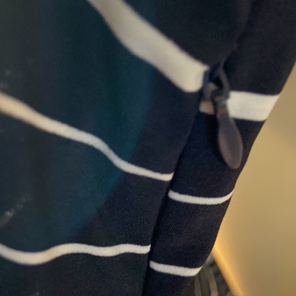 Tommy Hilfiger sleeveless navy & white striped midi dress - size 8 - Picture 9 of 11